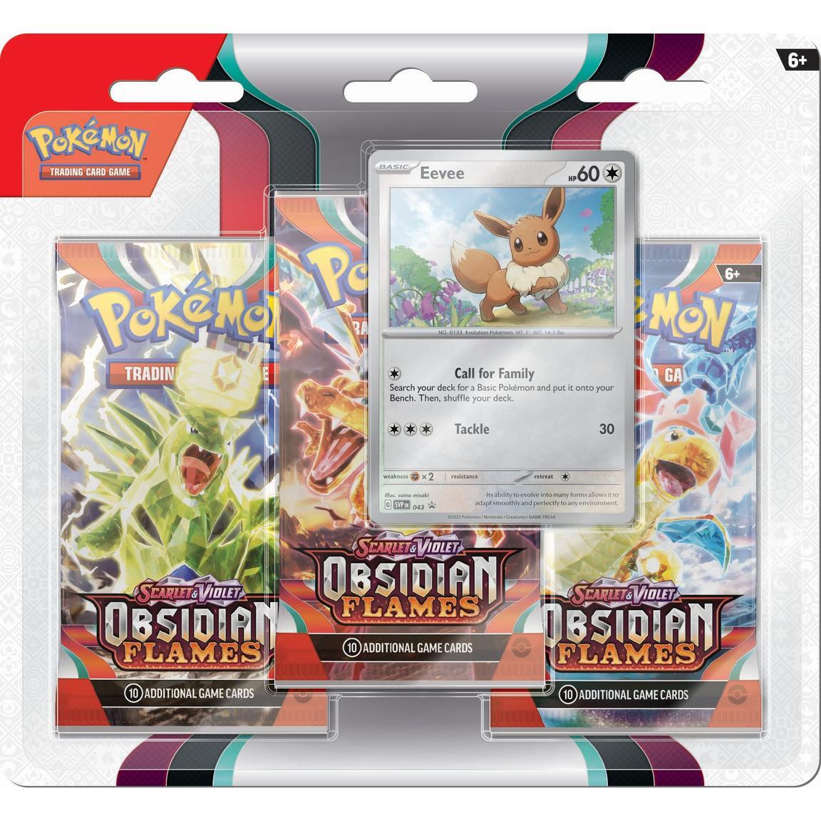 Obsidian Flames 3 Pack Blister – Eevee