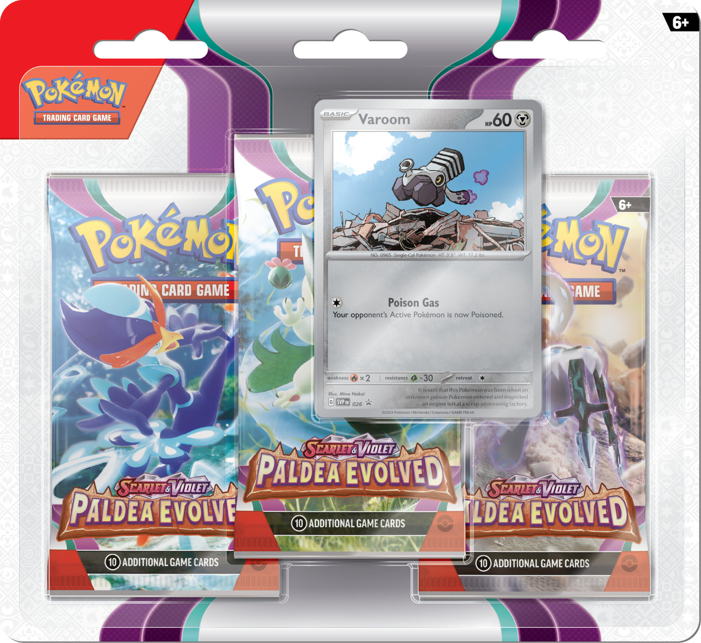 Paldea Evolved 3 Pack Blister – Varoom