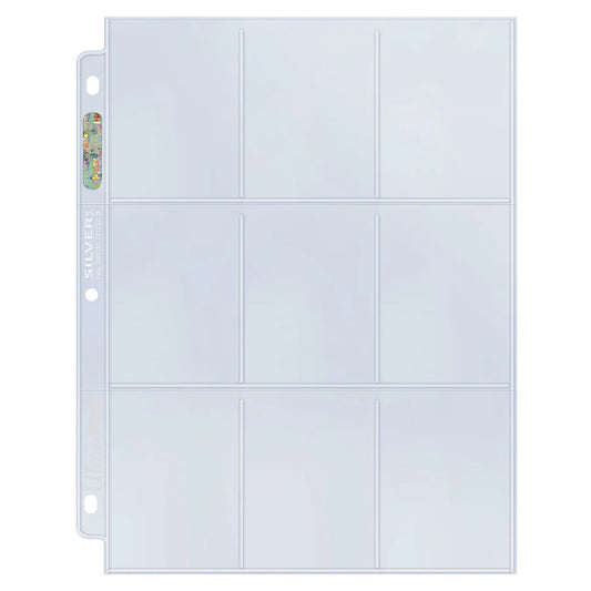 Ultra Pro Silver 9 Pocket Binder pagina (10 stuks)
