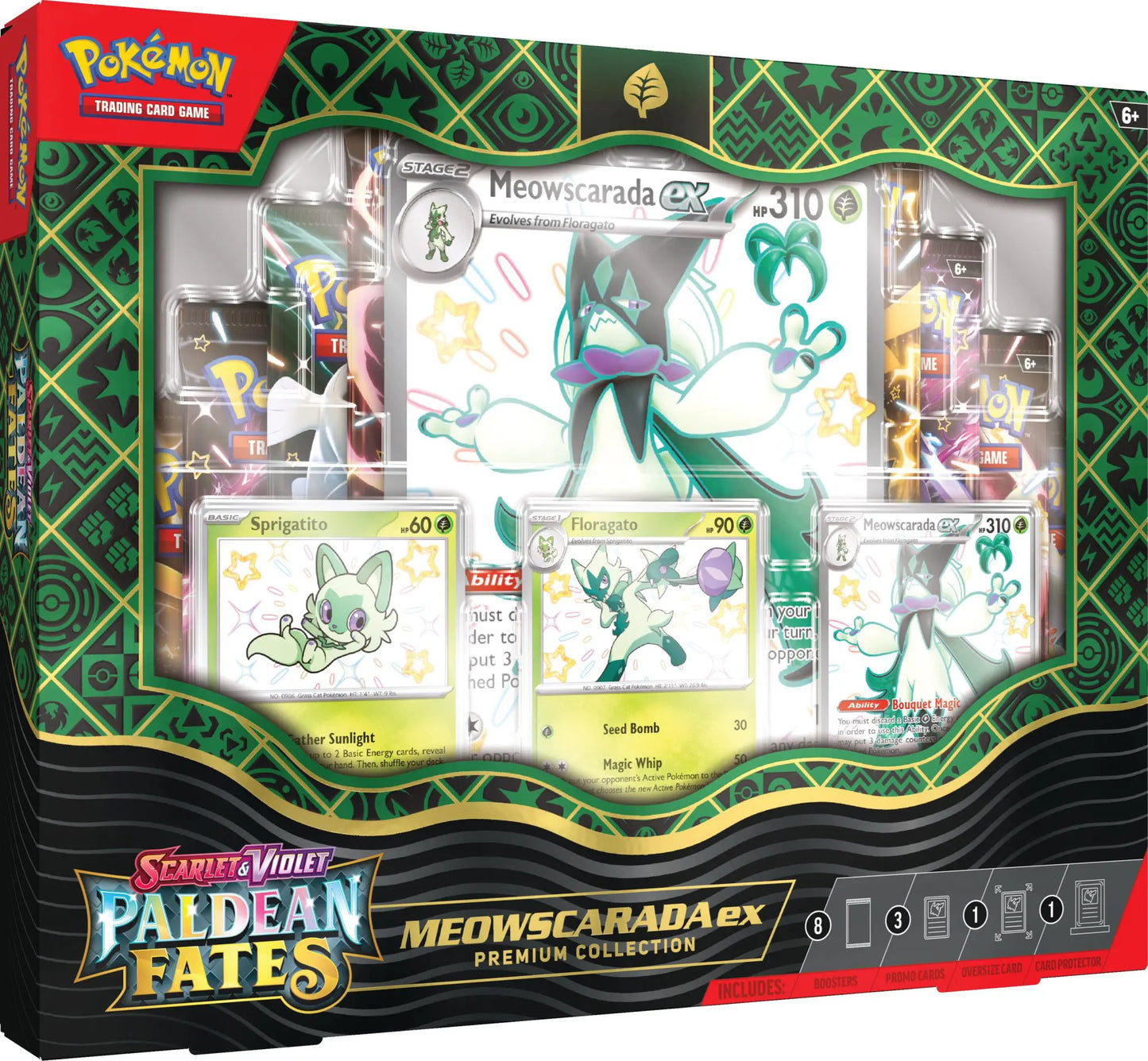 Paldean Fates Meowscarada ex Box