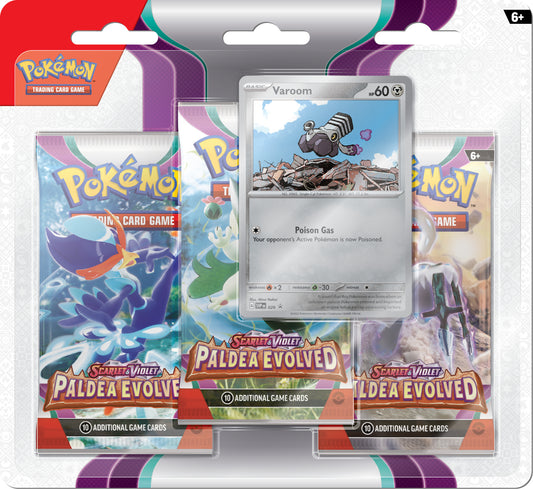 Paldea Evolved 3 Pack Blister – Varoom